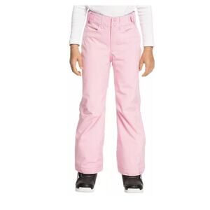 Roxy Girls Backyard Snow Pants with DryFlight Technology, 12 / L , Pink Frosting